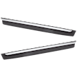Front, Driver and Passenger Side, Lower Door Molding and Beltlines, Textured, For Models with Chrome Trim