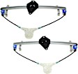 Front, Driver and Passenger Side Power Window Regulator, Without Motor