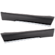 Rear, Driver and Passenger Side, Lower Door Molding and Beltlines, Textured, For Models with Chrome Trim