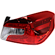 Driver and Passenger Side LED Tail Light, With bulb(s), OE Replacement