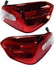 Driver and Passenger Side LED Tail Light, With bulb(s), OE Replacement, CAPA Certified