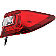Driver and Passenger Side, Inner and Outer Tail Lights, without Bulb, Halogen, CAPA Certified