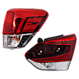 Passenger Side, Inner and Outer Halogen/LED Combo Tail Light, With bulb(s), OE Replacement