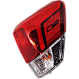 Passenger Side, Inner and Outer Halogen/LED Combo Tail Light, With bulb(s), OE Replacement