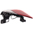 Passenger Side, Inner and Outer Halogen/LED Combo Tail Light, With bulb(s), OE Replacement