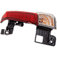 Passenger Side, Inner and Outer Halogen/LED Combo Tail Light, With bulb(s), OE Replacement