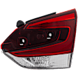 Driver and Passenger Side, Inner Tail Lights, with Bulbs, Halogen, Mounts on Liftgate