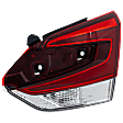 Driver and Passenger Side, Inner Tail Lights, with Bulbs, Halogen, Mounts on Liftgate, CAPA CERTIFIED