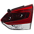 Driver and Passenger Side, Inner Tail Lights, with Bulbs, Halogen, Mounts on Liftgate, CAPA CERTIFIED