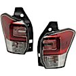 Driver and Passenger Side Halogen/LED Combo Tail Light, Without bulb(s), OE Replacement