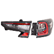 Passenger Side, Inner and Outer LED Tail Light, With bulb(s), OE Replacement
