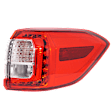 Driver and Passenger Side, Outer LED Tail Light, With bulb(s), OE Replacement