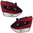 Driver and Passenger Side, Inner Tail Lights, without Bulb, Halogen, CAPA CERTIFIED