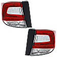 Driver and Passenger Side, Outer Halogen Tail Light, Without bulb(s), OE Replacement, Sedan, CAPA Certified