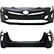 Front and Rear Primed Bumper Cover CAPA Certified