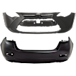 Front and Rear Primed Bumper Cover