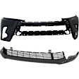 Front, Upper and Lower Upper - Primed, Lower - Textured Bumper Cover