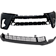 Front, Upper and Lower Upper - Primed, Lower - Textured Bumper Cover CAPA Certified
