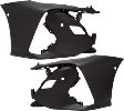 2017 Toyota Prius Prime Advanced - Front, Driver and Passenger Side Primed Bumper Cover, For Models With Parking Aid Sensor