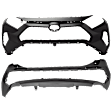 Front and Rear Front - Primed, Rear - Textured Bumper Cover CAPA Certified