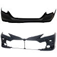 Front and Rear Primed Bumper Cover