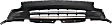 Upper and Lower Bumper Grilles, Textured Black, For Models without Front View Camera, CAPA CERTIFIED