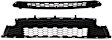 2016 Toyota RAV4 - Front, Upper and Lower Bumper Grille, Textured Gray, CAPA Certified