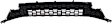2016 Toyota RAV4 - Front, Upper and Lower Bumper Grille, Textured Gray, CAPA Certified
