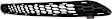 2016 Toyota RAV4 - Front, Upper and Lower Bumper Grille, Textured Gray, CAPA Certified
