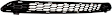 2016 Toyota RAV4 - Front, Upper and Lower Bumper Grille, Textured Gray, CAPA Certified