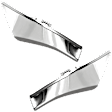 Front, Driver and Passenger Side Bumper Trims, Silver
