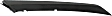 Front, Driver and Passenger Side, Upper Bumper Trim, Textured Black