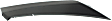 Front, Driver and Passenger Side, Upper Bumper Trim, Textured Black