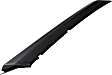 Front, Driver and Passenger Side, Upper Bumper Trim, Textured Black
