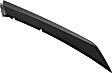 Front, Driver and Passenger Side, Upper Bumper Trim, Textured Black
