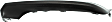 Front, Driver and Passenger Side, Outer Bumper Trim, Textured Black