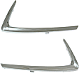 Front, Driver and Passenger Side, Outer Grille Trim, Chrome