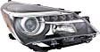 Driver and Passenger Side Headlights, without Bulbs, Halogen, Hatchback, Projector Type