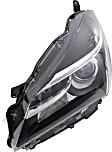 Driver and Passenger Side Headlights, without Bulbs, Halogen, Hatchback, Projector Type