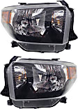 Driver and Passenger Side Halogen Headlight, With bulb(s), OE Replacement