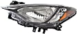 Driver and Passenger Side Headlights, without Bulbs, Halogen, Sedan, CAPA Certified
