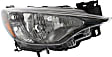 Driver and Passenger Side Headlights, without Bulbs, Halogen, Sedan, CAPA Certified