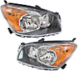 Driver and Passenger Side Headlights, without Bulbs, Halogen, Sport Utility, Japan Built Vehicle