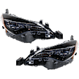 Driver and Passenger Side LED Headlight, With bulb(s), OE Replacement,, CAPA Certified