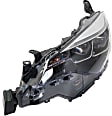 Driver and Passenger Side Headlights, with Bulbs, LED, Sedan, CAPA Certified