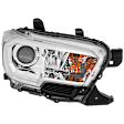2023 Toyota Tacoma SR - Passenger Side, Driver Side Halogen Headlight, With bulb(s), For Models Without LED Daytime Running Lights and Fog Lights, OE Replacement, CAPA Certified