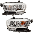 Passenger Side, Driver Side Halogen Headlight, With bulb(s), OE Replacement, CAPA Certified