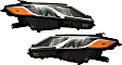 Driver and Passenger Side Headlights, with Bulbs, LED, For Models without LED Signal Light, North America Built Vehicle
