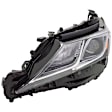 Driver and Passenger Side Headlights, with Bulbs, LED, For Models without LED Signal Light, Japan Built Vehicle, CAPA CERTIFIED