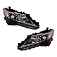 Driver and Passenger Side Headlights, with Bulbs, LED, For Models without LED Signal Light, North America Built Vehicle, CAPA Certified